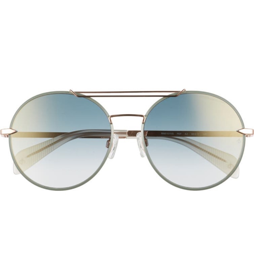 Rag & Bone Aviator Sunglasses with black case